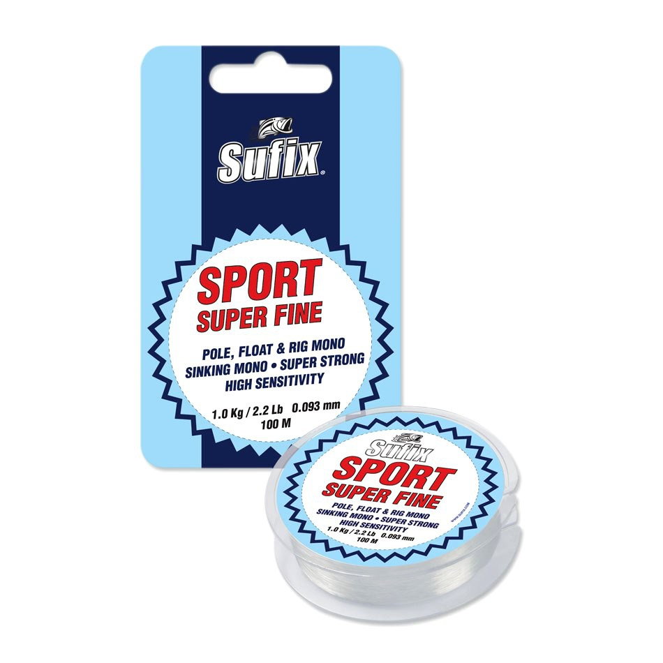 фото Леска монофильная sufix sport 0,12 мм, 100 м, 1,8 кг, clear