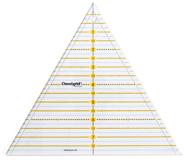

Линейка "Omnigrid" для пэчворка, треугольник 60°, сторона 8 дюйм