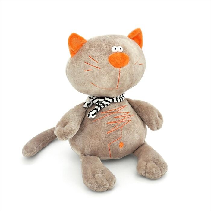 фото Мягкая игрушка orange toys кот батон серый, 30 см