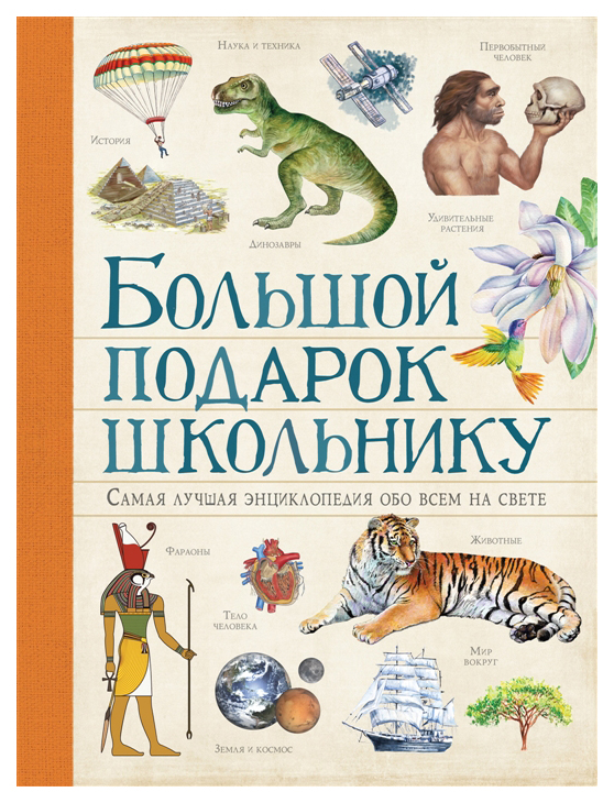 фото Книга росмэн большой подарок школьнику. самая лучшая энциклопедия обо всем на свете