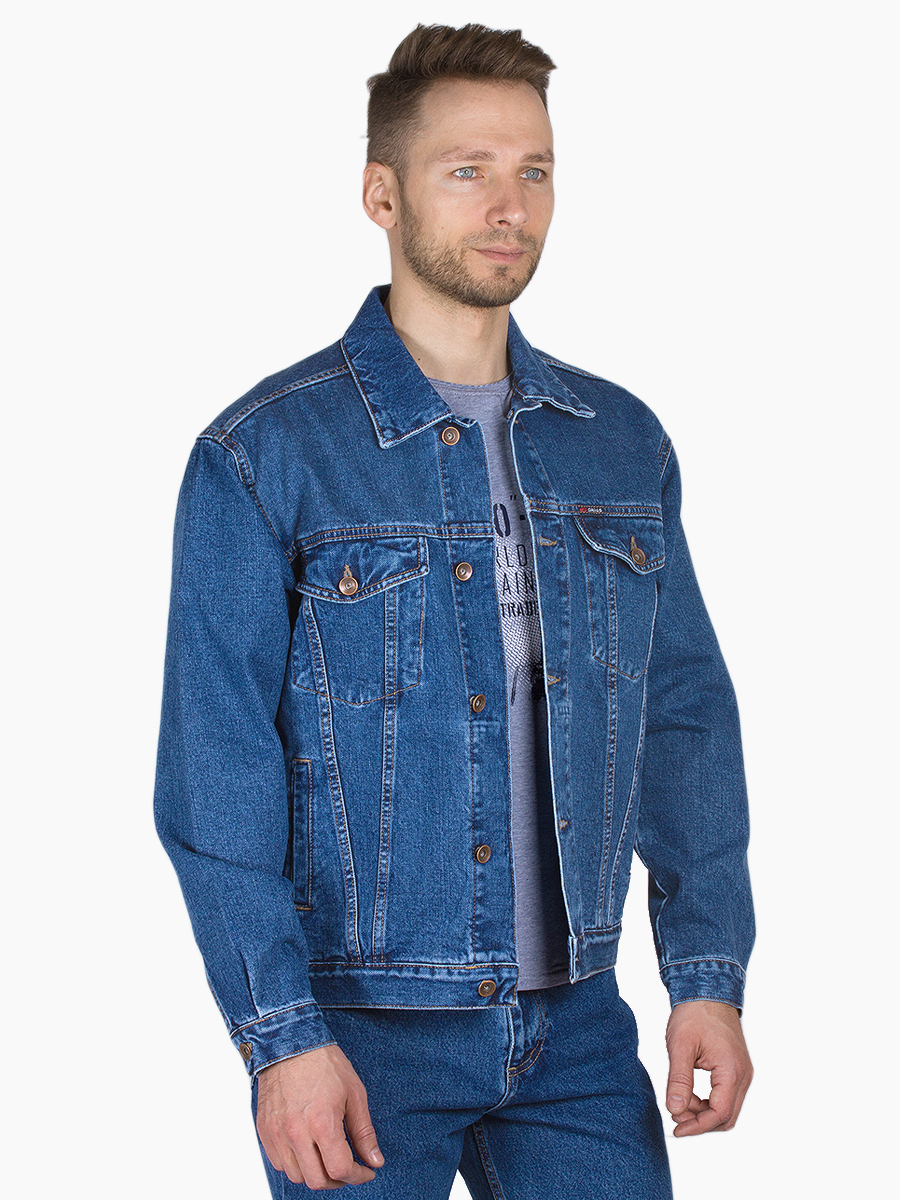 Джинсовая куртка мужская Dairos GD5060114 синяя M. Цвет: синий