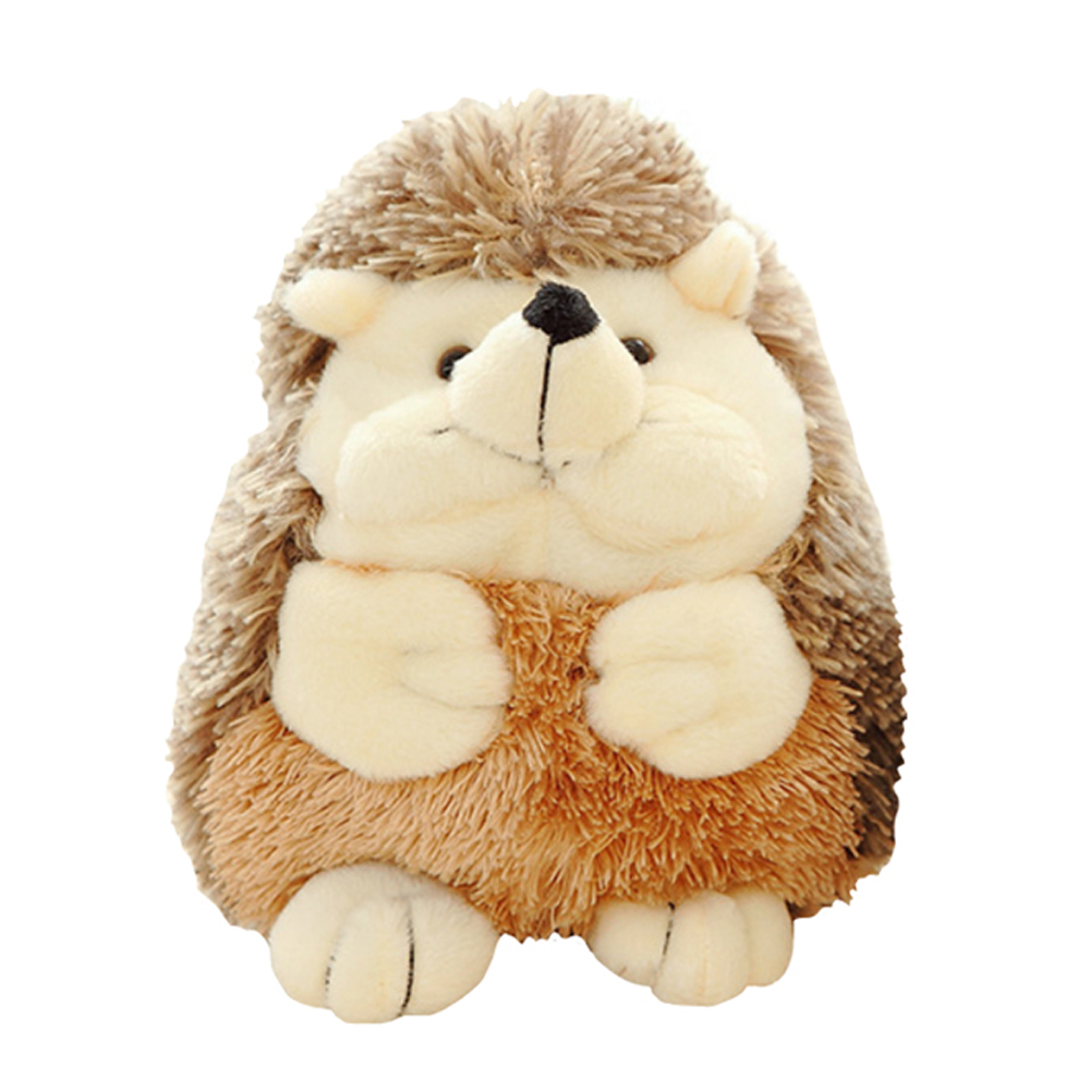 фото Мягкая игрушка ежик baby fox bf-stoy-20, цвет коричневый, 23х10х8 см