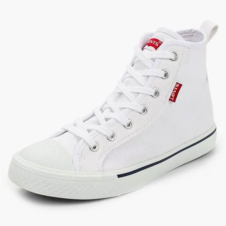 фото Кеды детские levi's kids, цв. белый р.38