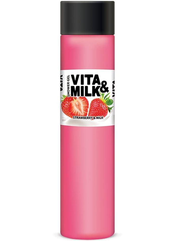 фото Гель для душа vita&milk клубника и молоко vita milk