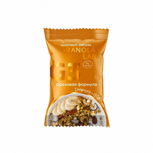 

Завтрак готовый гранола "Ореховая формула" Granola.Lab 60 г