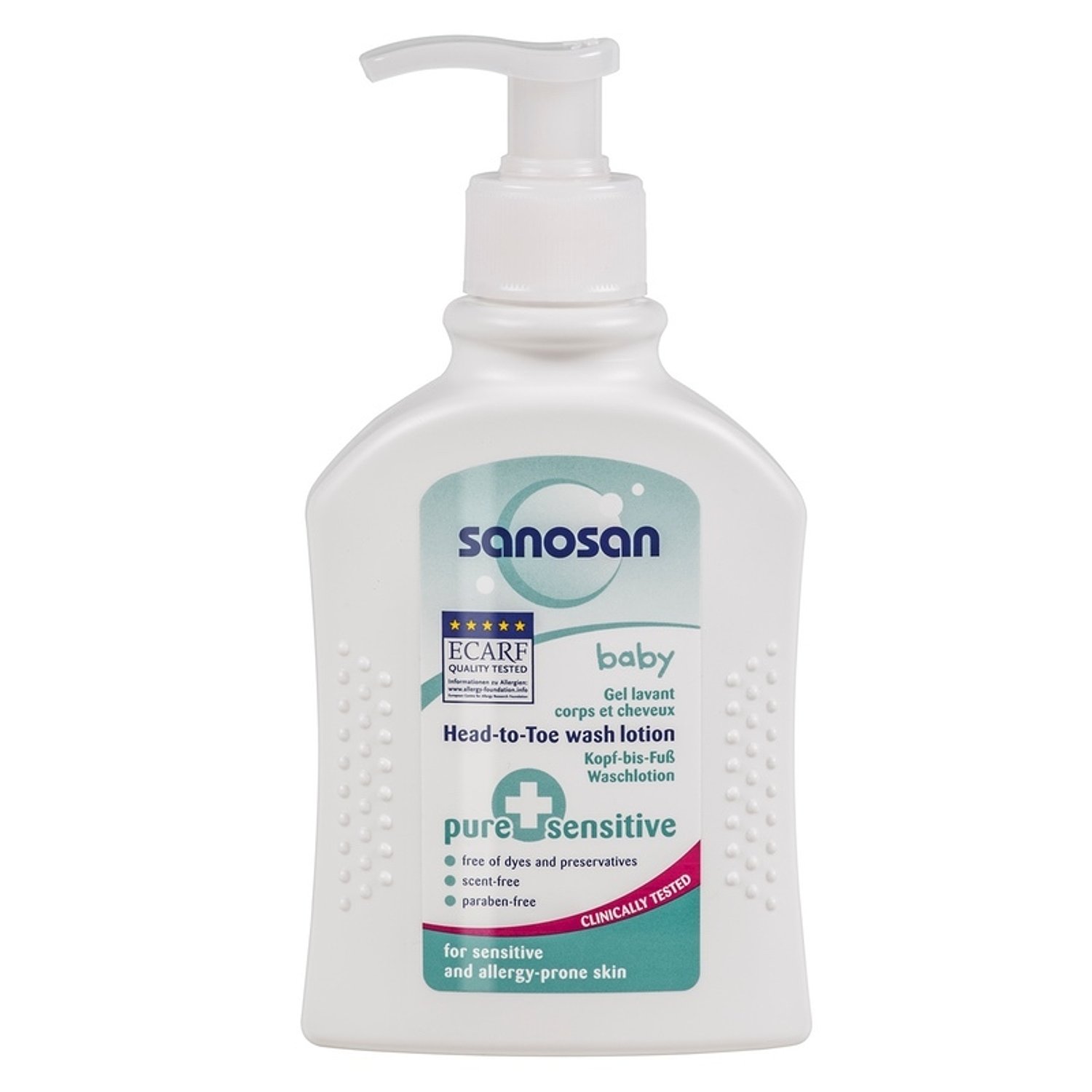 

Детское средство для купания 2 в 1 Sanosan Pure+Sensitive, 200 мл, Pure+Sensitive
