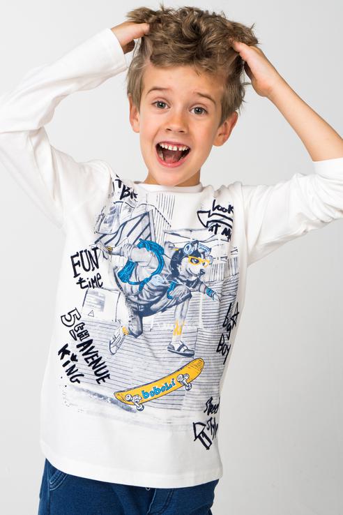 

Джемпер для мальчика Boboli, цв.белый, р-р 98, 526025