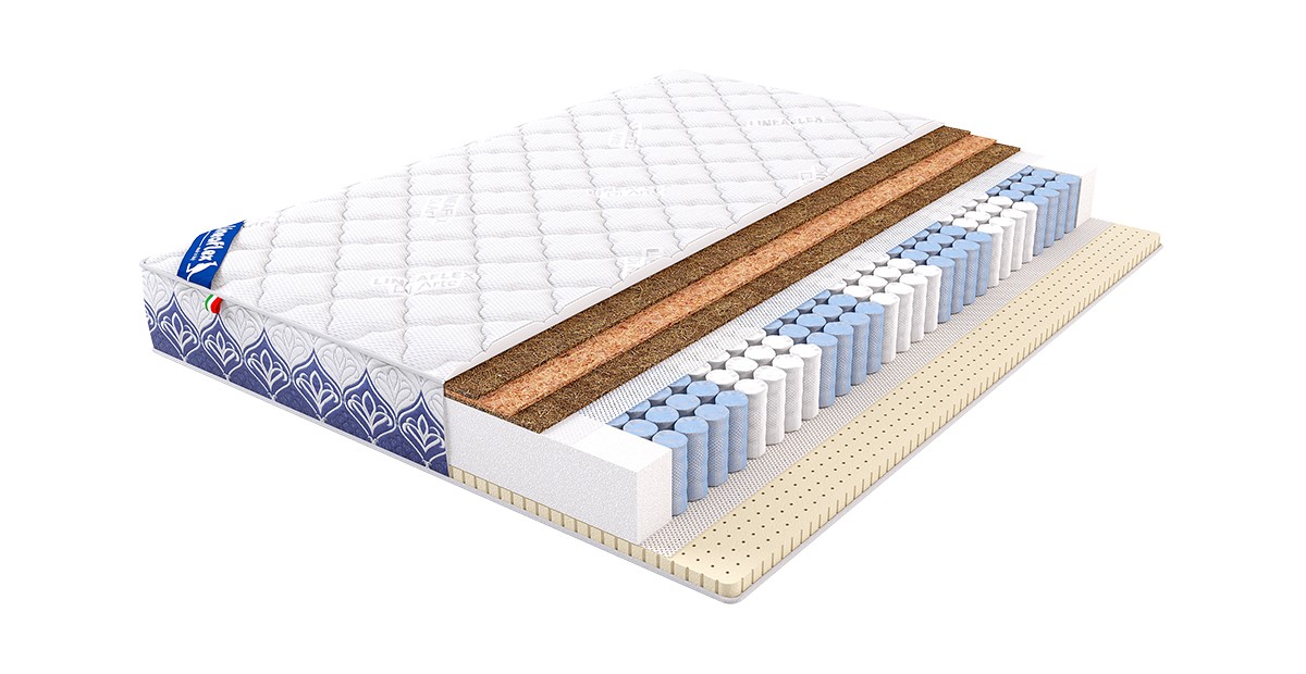 

Матрас LINEAFLEX Donatello 200x90, Белый, Donatello