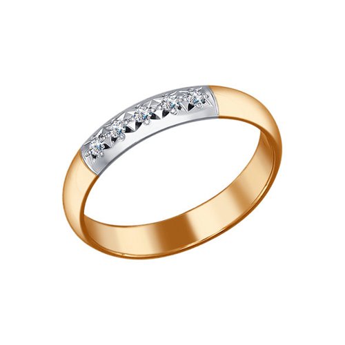 

Кольцо из золота р. 17,5 SOKOLOV Diamonds 1110007, бриллиант, 1110007