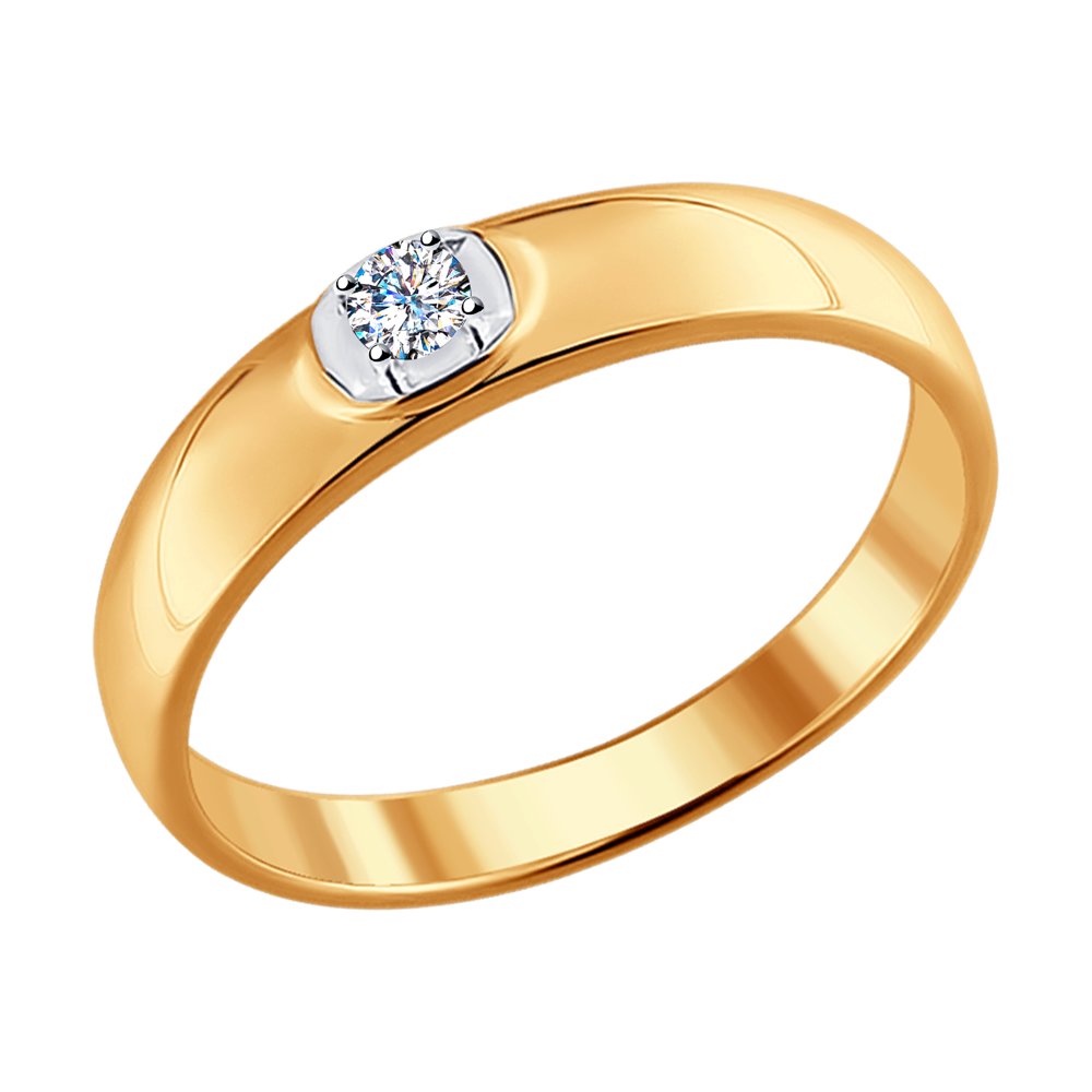 

Кольцо из золота р.  SOKOLOV Diamonds 1110127, бриллиант, 1110127