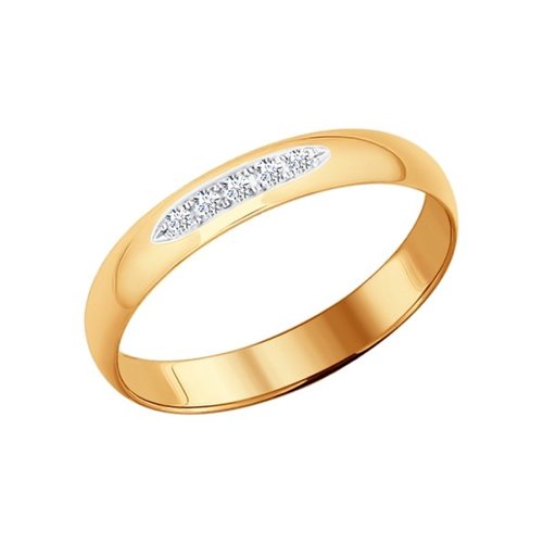 

Кольцо из золота р. 16,5 SOKOLOV Diamonds 1110166, бриллиант, 1110166