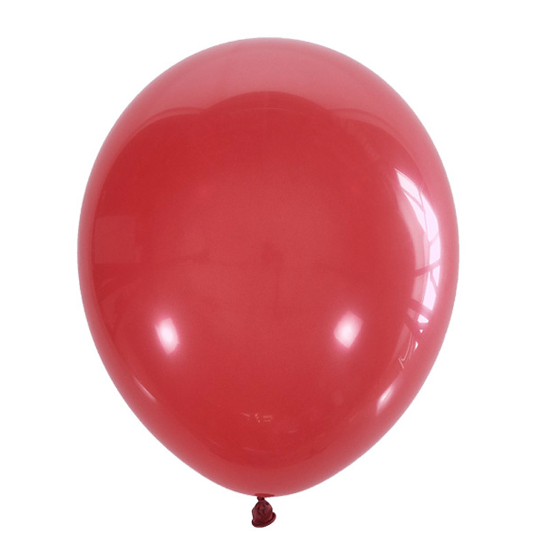Воздушные шары, М12/30 см, красная пастель, 100 штук