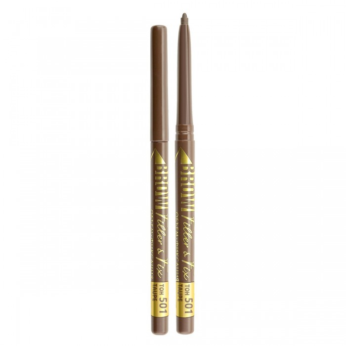 фото Механический карандаш для бровей luxvisage brow filler & fix тон 501 taupe