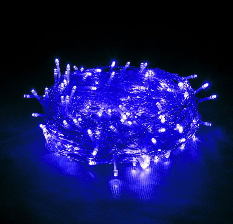 фото Новогодняя электрическая гирлянда vegas нить 55002 5 м синий