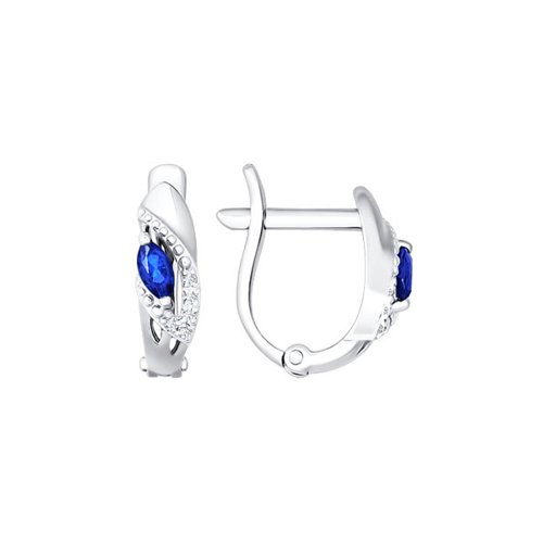 

Серьги женские из золота SOKOLOV 2020754, бриллиант/сапфир, 2020754