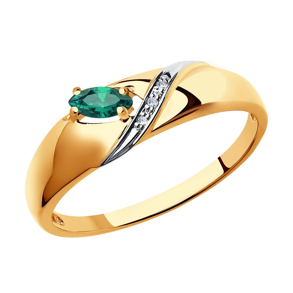 

Кольцо из желтого золота с бриллиантом р.  SOKOLOV 3010550, 3010550