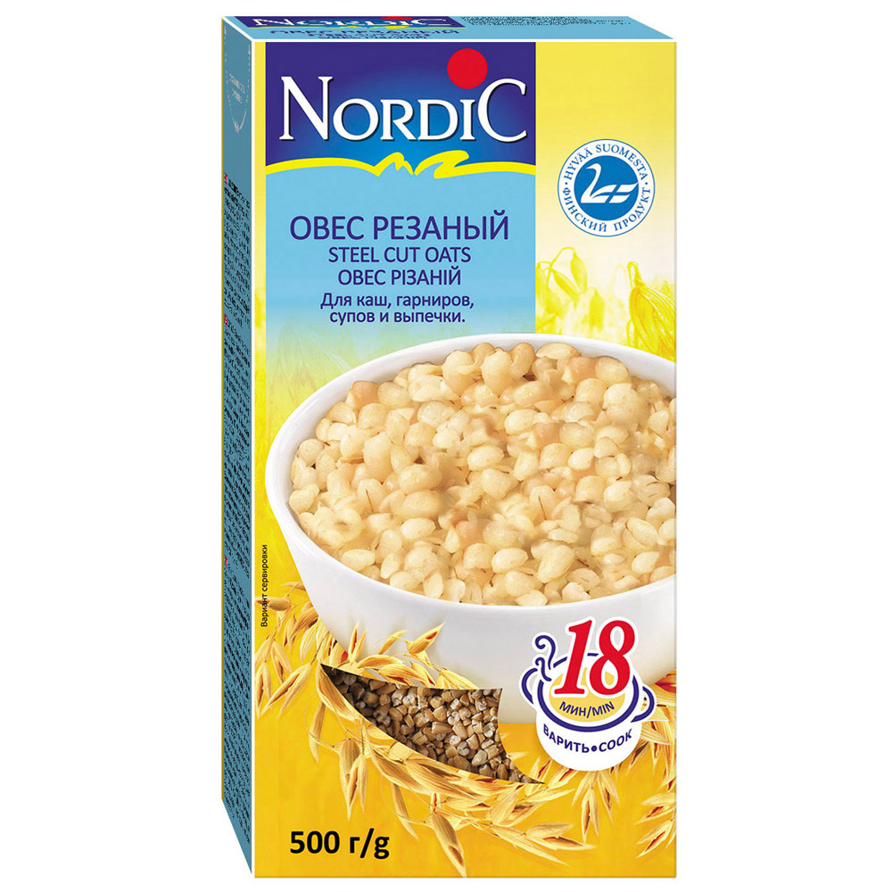 

Овес Nordic резаный 500г