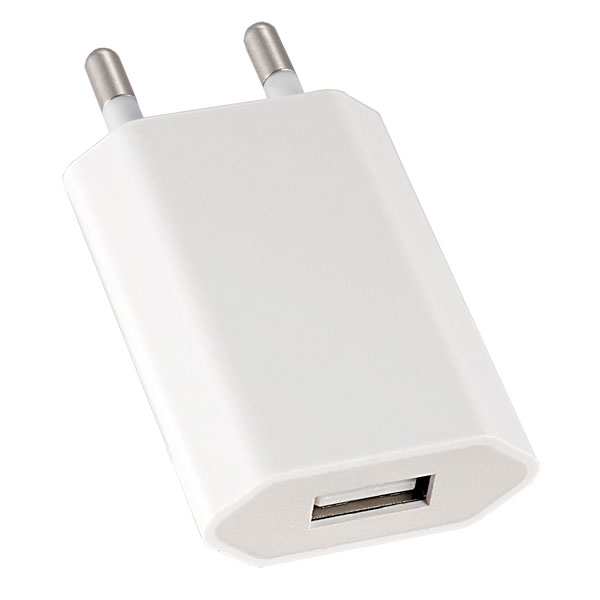 фото Сетевое зарядное устройство perfeo i4605, 1 usb, 1 a, white