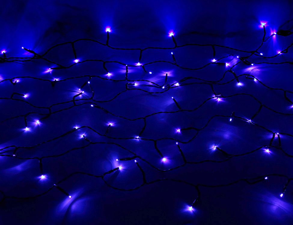 фото Новогодняя электрическая гирлянда kaemingk нить объемная 159288-kaemingk 13,5 м синий