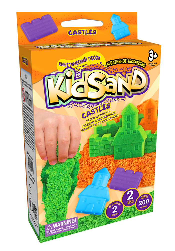 

Кинетический песок Danko Toys KidSand в коробке, 200 г