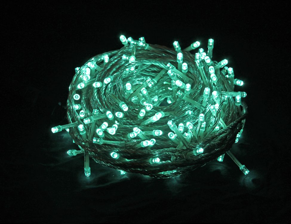 фото Световая гирлянда новогодняя beauty led est200-3w10-1a 20 м цвет морской волны laitcom