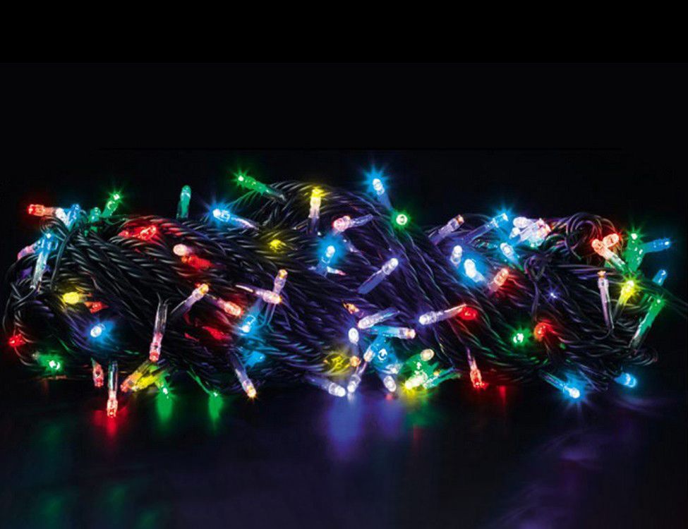 фото Новогодняя электрическая гирлянда торг хаус радужные блики l-200l/f-rgb 20 м разноцветный