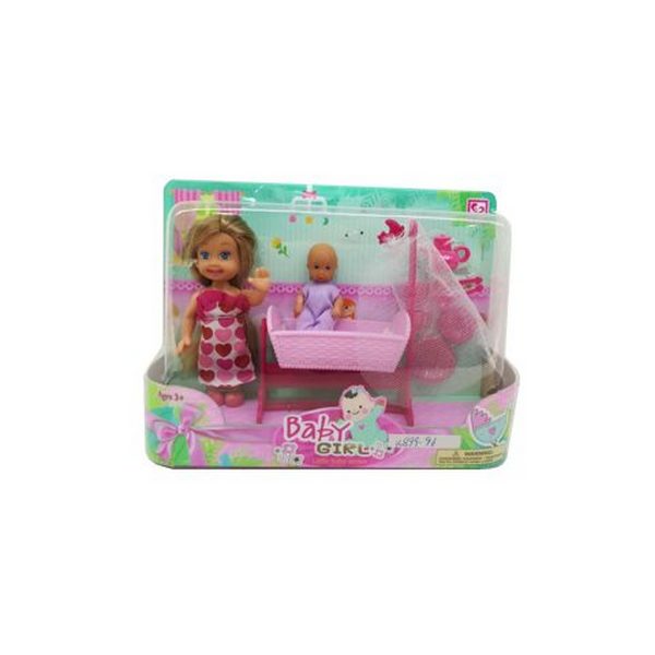 

Игровой набор Наша игрушка Маленькая мама с аксессуарами