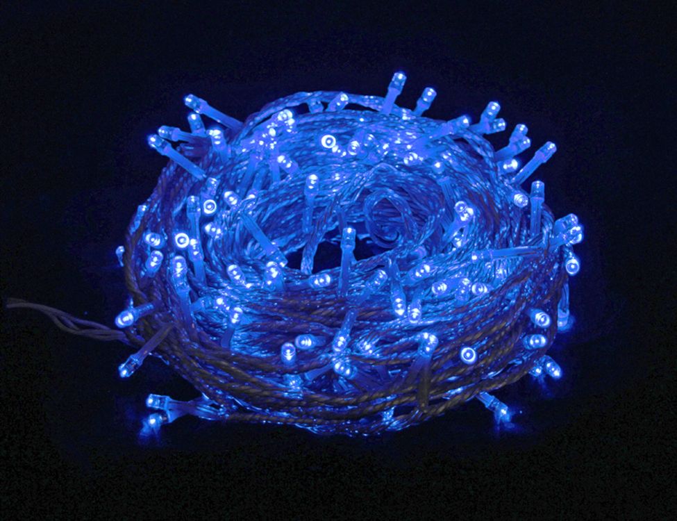 фото Световая гирлянда новогодняя beauty led нить-премиум класс est200-3w10-1b 20 м синий laitcom