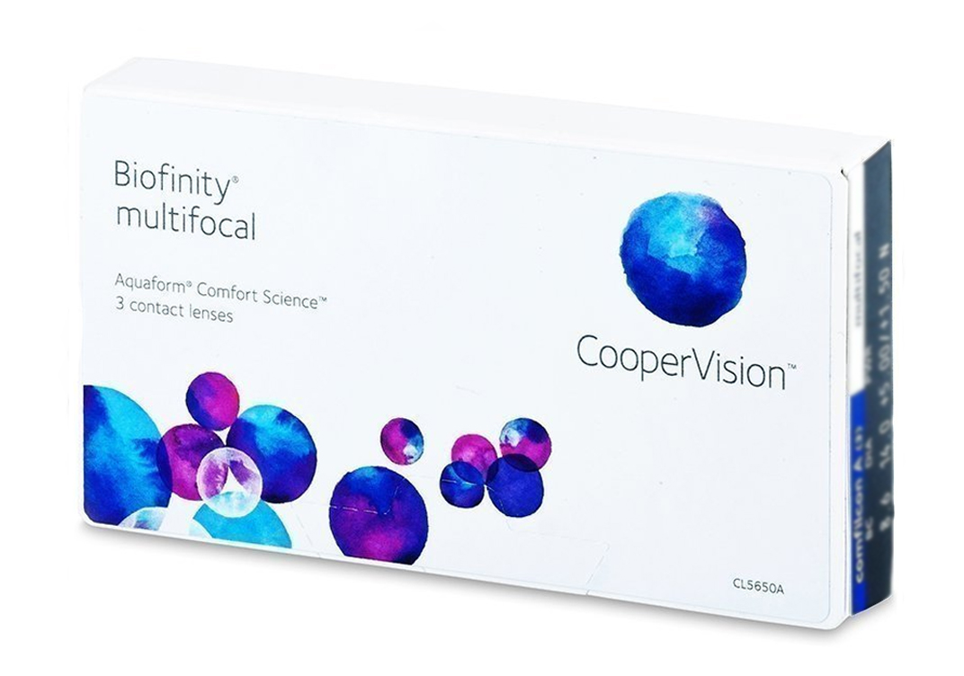 

Линзы контактные CooperVision Biofinity multifocal 3 шт. +0,75/+2,00/D, Biofinity multifocal 3 линзы