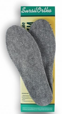 

Ортопедические стельки Шерсть Е7 при комбинированном плоскостопии, Sursil-Ortho, р.36, SO-E7-21
