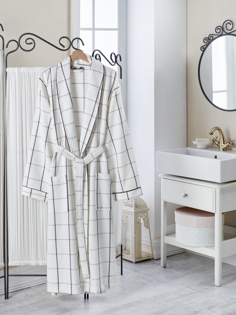 фото Домашний халат мужской philippus seriate белый 2xl