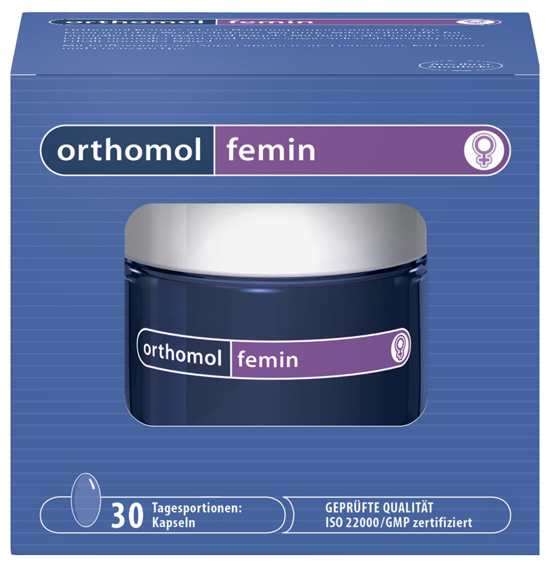 Купить Витамины для женщин Ортомол Femin капсулы 30 шт., Orthomol