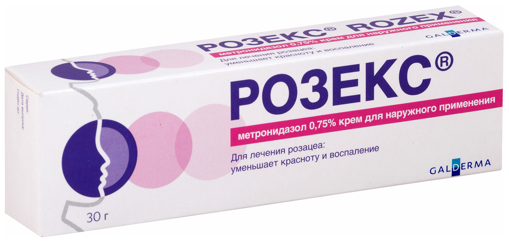 Розекс крем для наружн.применения 0,75% 30 г