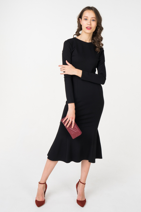 фото Платье женское t-skirt 16aw-03-0050-fs черное 46