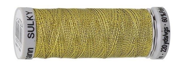 

709760 Нить Sulky Metalliс отделочная для машинной вышивки, 200м Гутерманн (7004) 5 шт