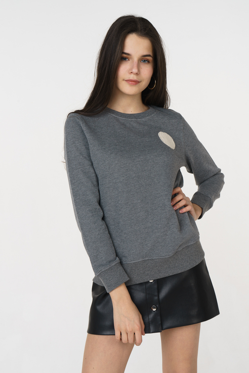 

Свитшот женский DKNY P8FH0BDI серый L, P8FH0BDI