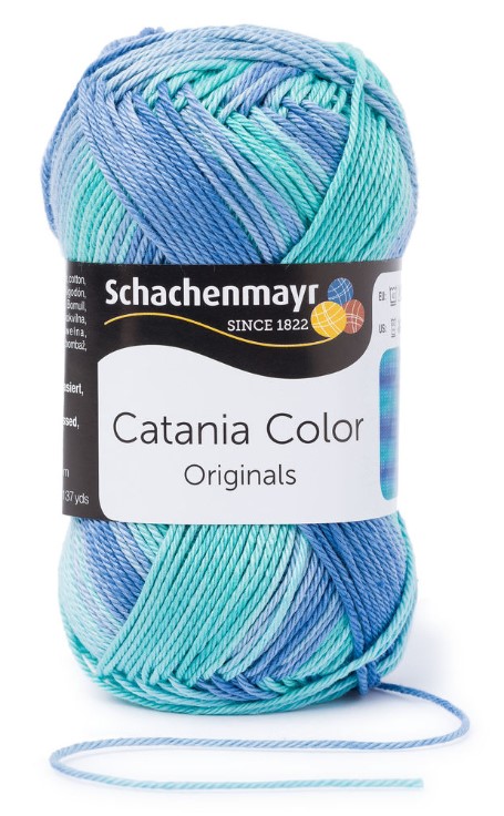 

Пряжа SCHACHENMAYR 9801780 Catania Color 226 голубой, зеленый, Catania Color