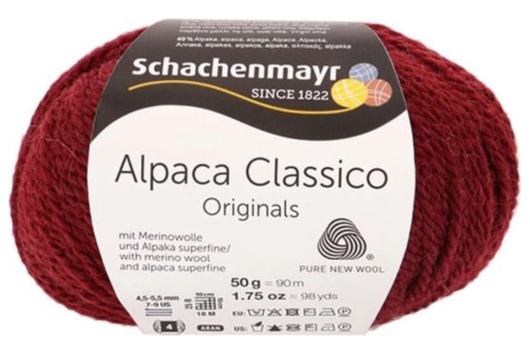 

Пряжа SCHACHENMAYR 9807369 Alpaca Classico бордовый 00032, Красный, Alpaca Classico