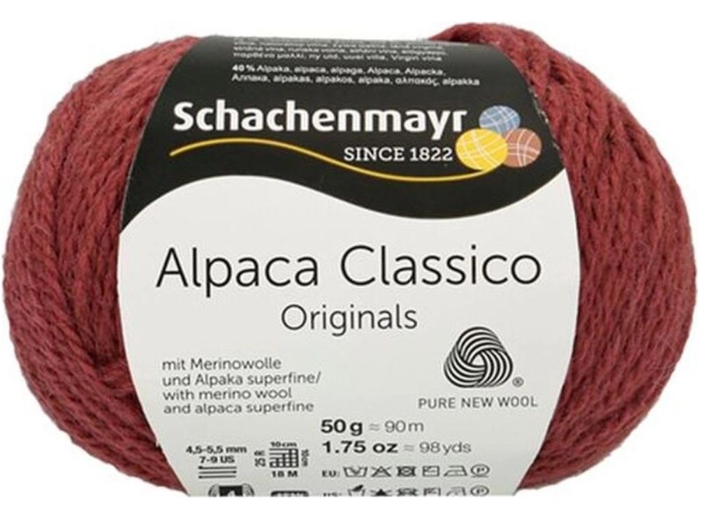 

Пряжа SCHACHENMAYR 9807369 Alpaca Classico лиловый 00041, Красный, Alpaca Classico