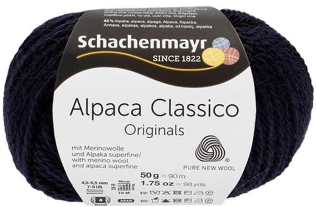 фото Пряжа schachenmayr 9807369 alpaca classico синий 00050