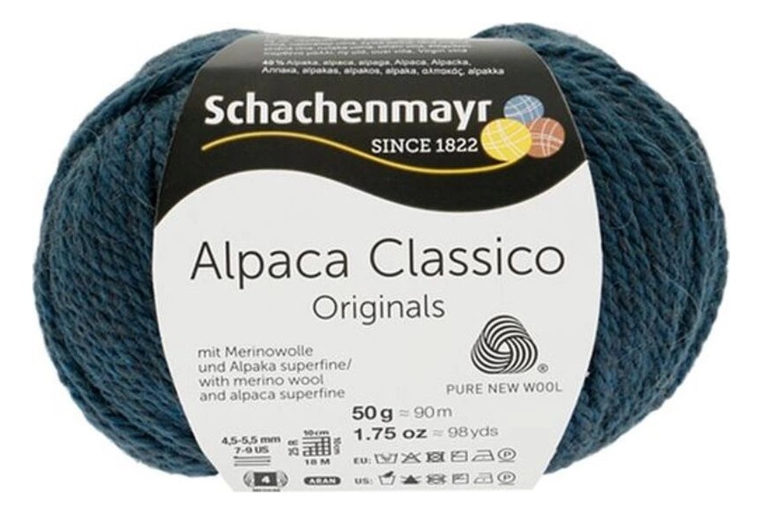 фото Пряжа schachenmayr 9807369 alpaca classico джинсовый 00053