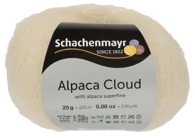 

Пряжа SCHACHENMAYR 9807586 Alpaca Cloud 00001 белый, Alpaca Cloud