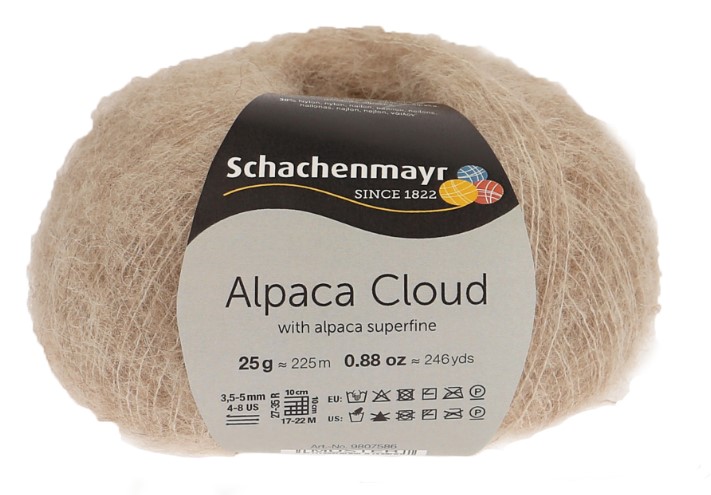 

Пряжа SCHACHENMAYR 9807586 Alpaca Cloud 00005 бежевый, Alpaca Cloud