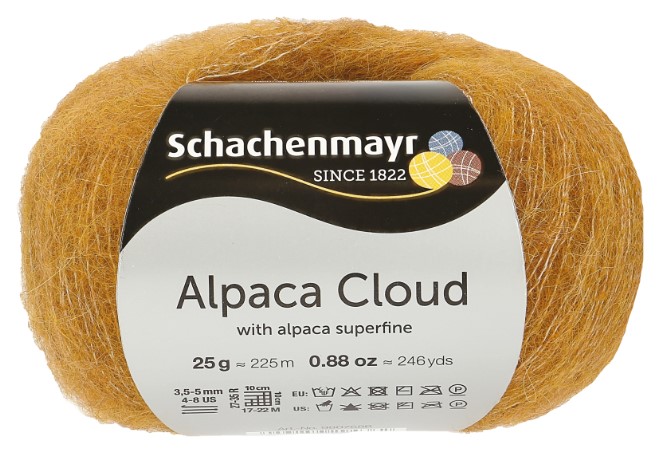 

Пряжа SCHACHENMAYR 9807586 Alpaca Cloud 00022 золотой, Alpaca Cloud