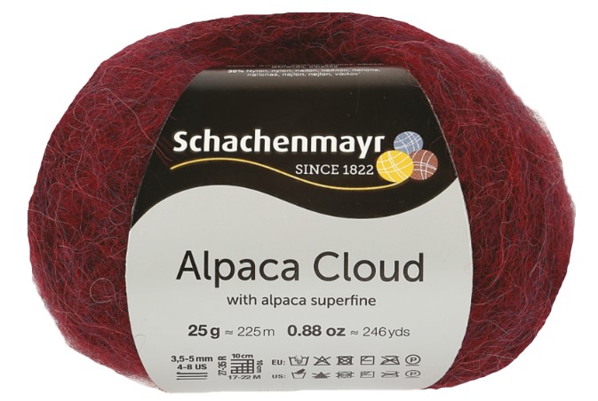

Пряжа SCHACHENMAYR 9807586 Alpaca Cloud 00031 алый, Alpaca Cloud