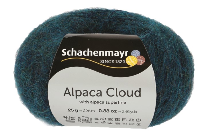 

Пряжа SCHACHENMAYR 9807586 Alpaca Cloud 00069 павлин, Alpaca Cloud