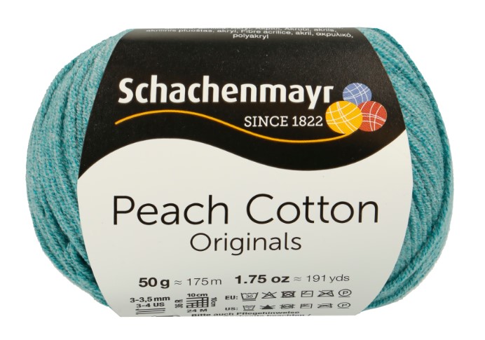 

Пряжа SCHACHENMAYR 9807371 Peach Cotton 00169 зеленый, Peach Cotton