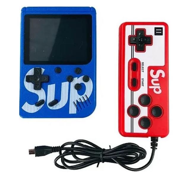 фото Портативная игровая консоль sup game box blue nobrand