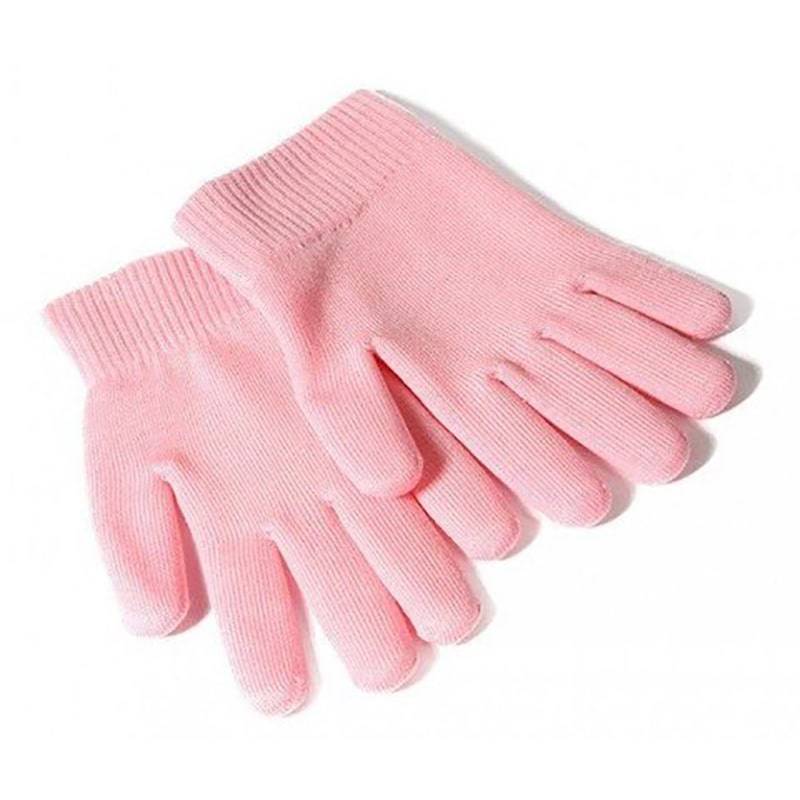 фото Увлажняющие гелевые перчатки spa gel gloves розовые