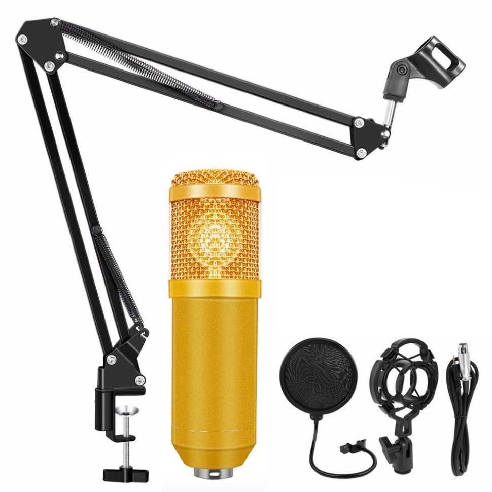 

Микрофон NoBrand BM800 Gold, BM800
